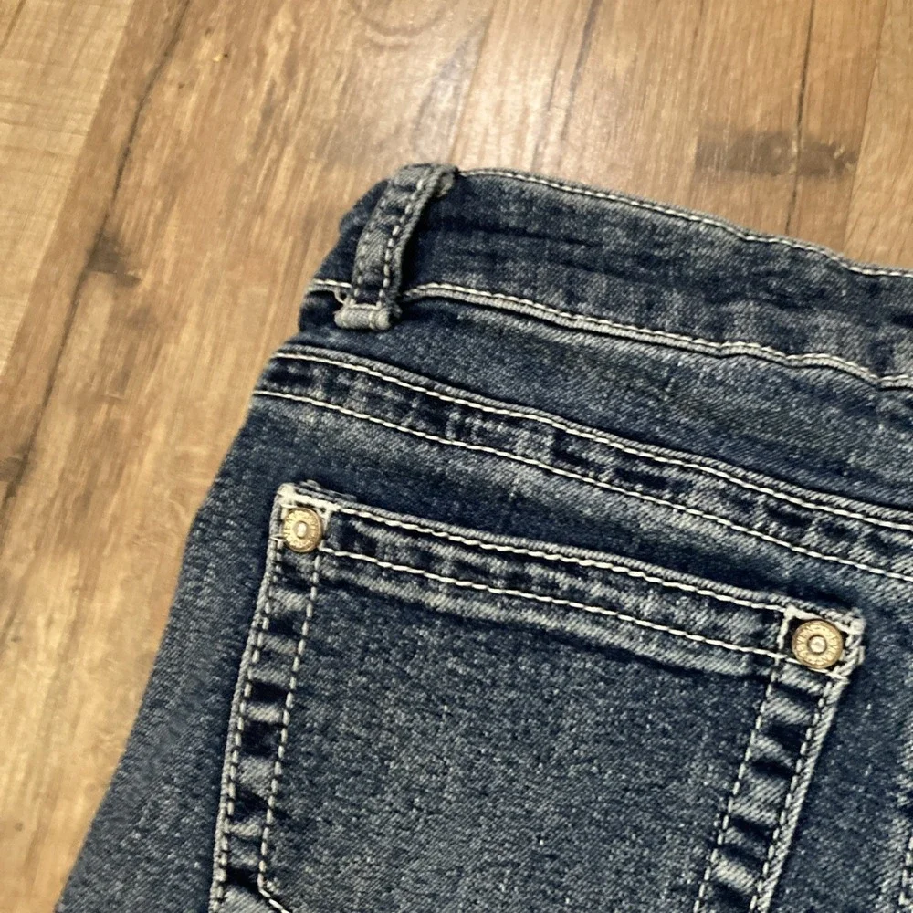 7 Seven Jeans Girls Size 10 Embroiderer Skinny Stretch Jeans  Medium Wash Spring